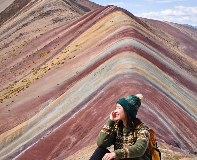 Turista en Vinicunca