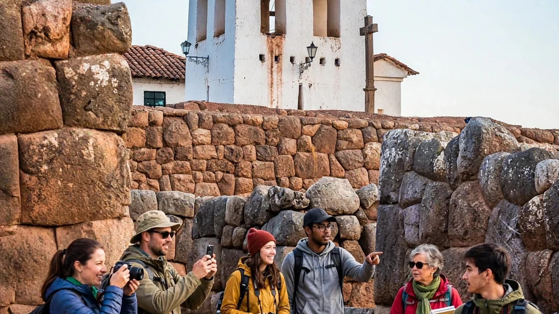 Turistas en Chincheros